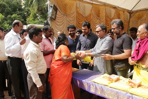 Nadigar Sangam Sweetbox Shirt Saree Veshti Distribution Stills